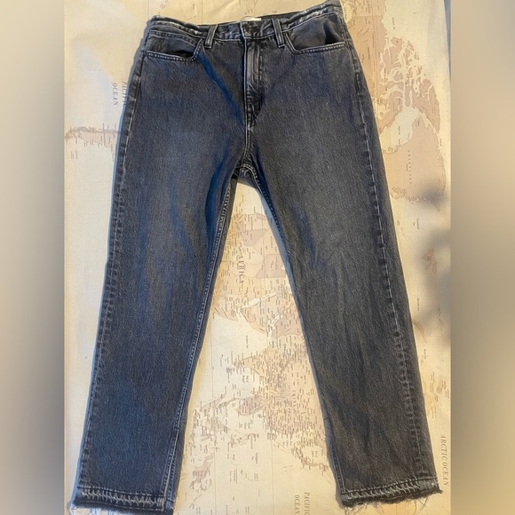 SLVRLAKE Rider Break Down Split
Hem Jeans Straight Leg Black Denim Size 31 - Picture 2 of 16